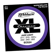 Daddario ECG24 Chromes Jazz Light 11-50