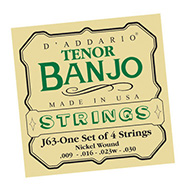 Daddario J63 Nickel 4-String Tenor 9-23