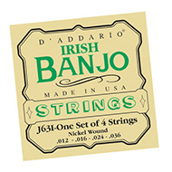 Daddario J63i Tenor Banjo Irish 12-36