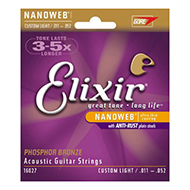 Elixir Nanoweb Phosphor Bronze Custom Light 11-52