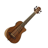 Isuzi EUB-K1 Solid Top Koa Electro Ukulele Bass