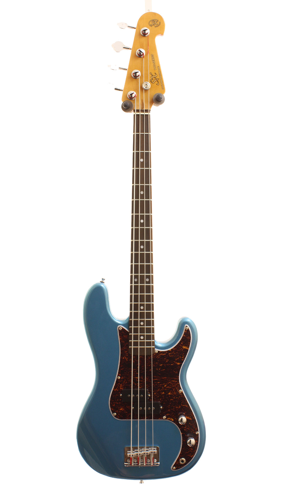 SX Short Scale P-Bass Blue Guitars & Basses - Scayles Music