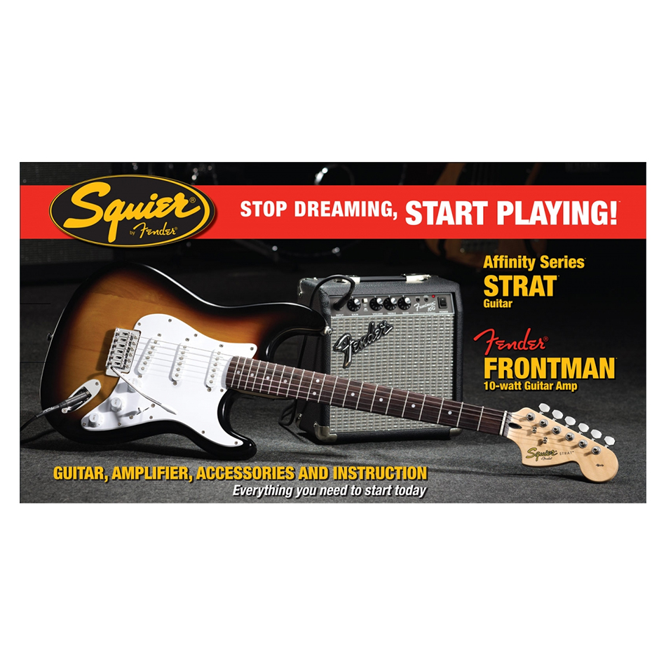 Squier Strat Starter Package Sunburst Guitars & Basses Scayles Music
