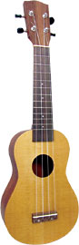 Ashbury AU-14S Soprano Ukulele, Spruce Top