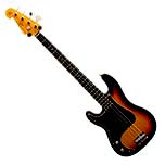 SX P-Bass Sunburst Left-Handed